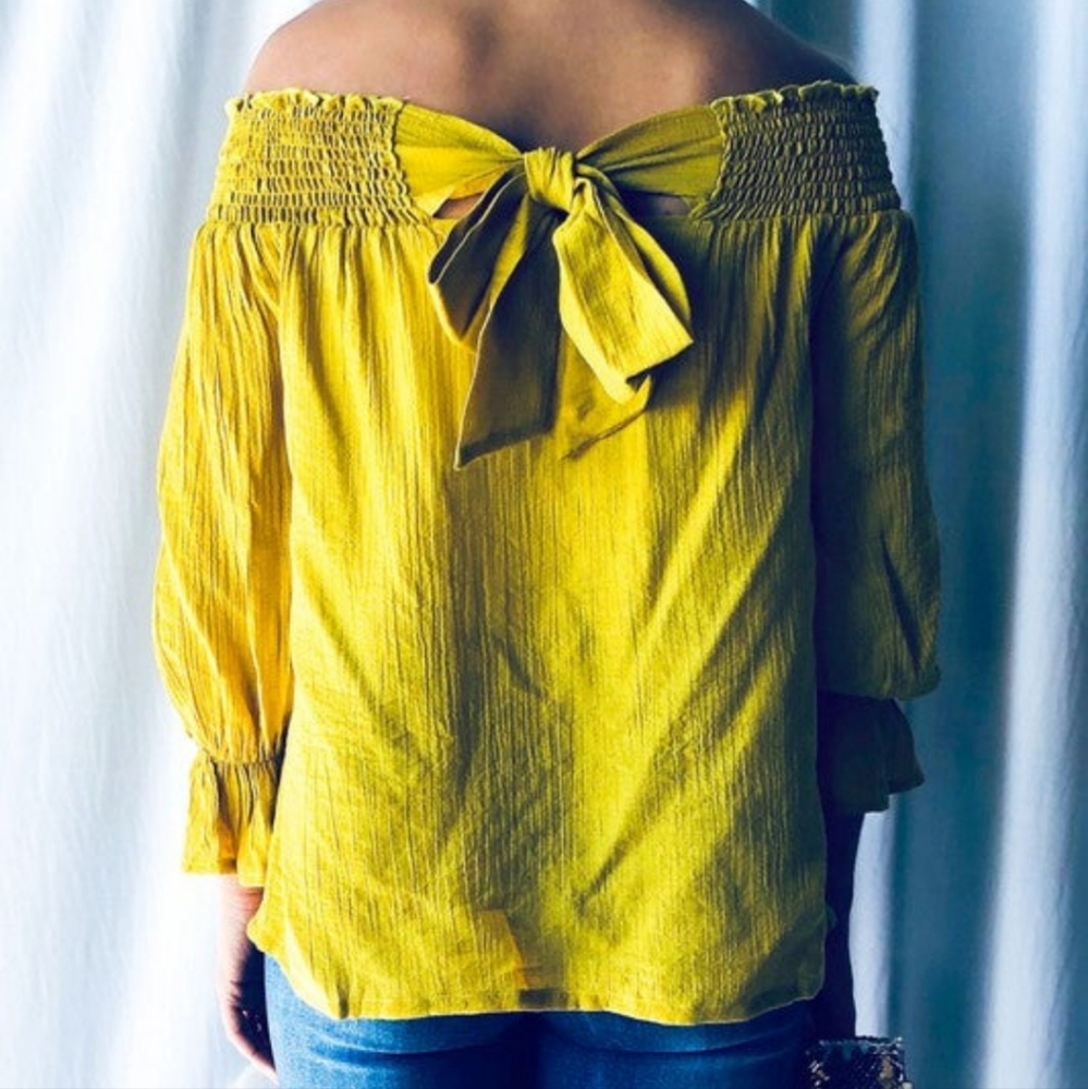 Marigold Off The Shoulder Top